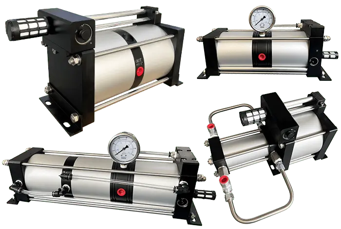 Four types of air booster pumps